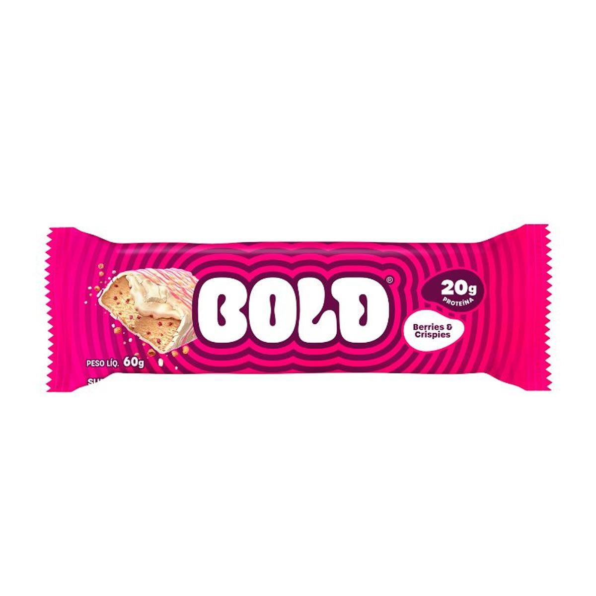 Barra de Proteina - 1 Unidade 60g Berries & Crispies - Bold
