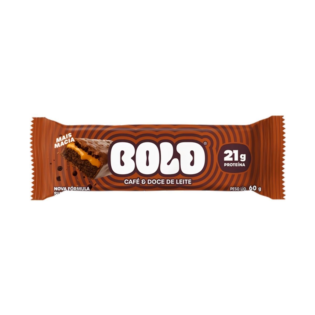 Barra de Proteina - 1 Unidade 60g Caf� & Doce de Leite - Bold
