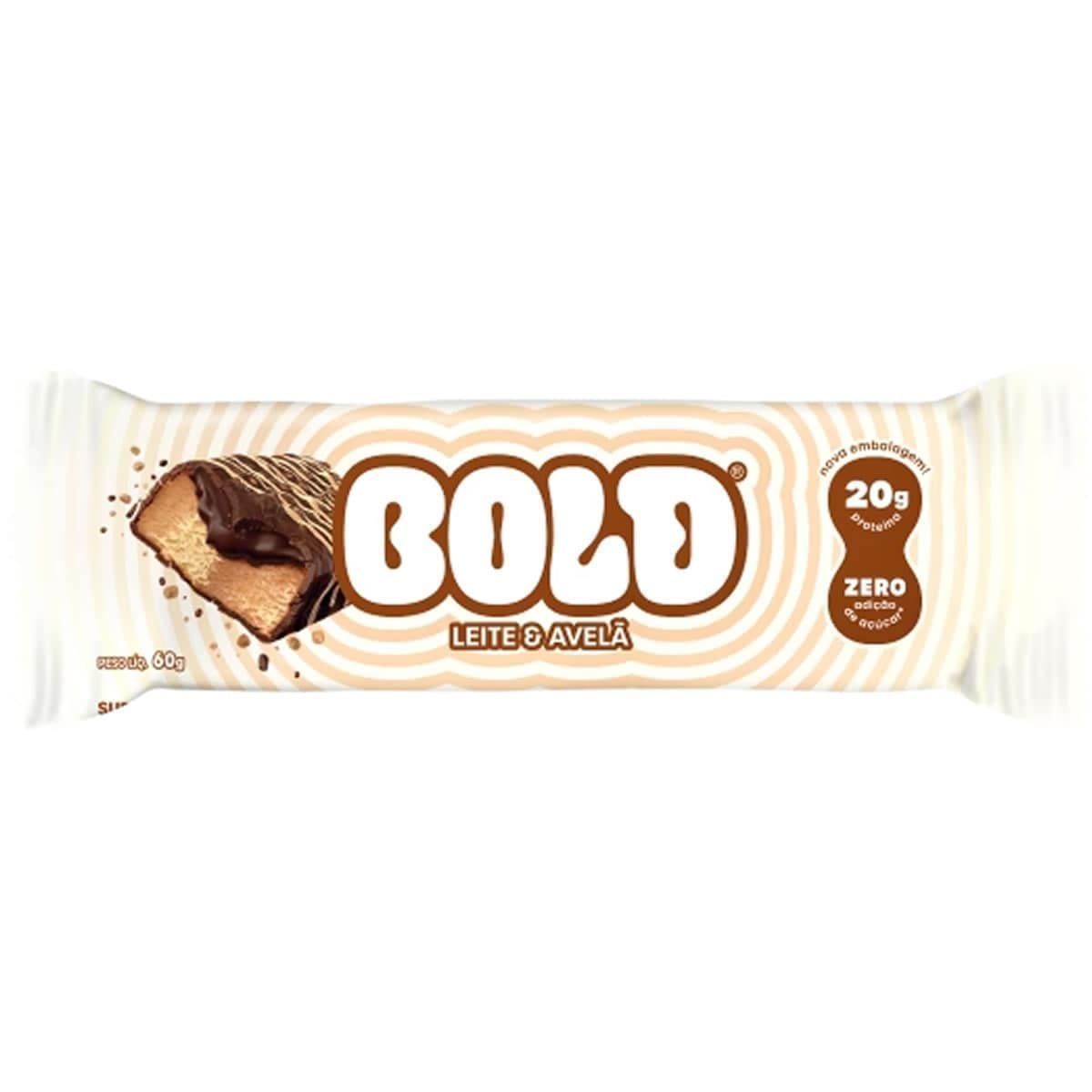 Barra de Proteina - 1 Unidade 60g Leite & Avel� - Bold*** Data Venc. 30/11/2025