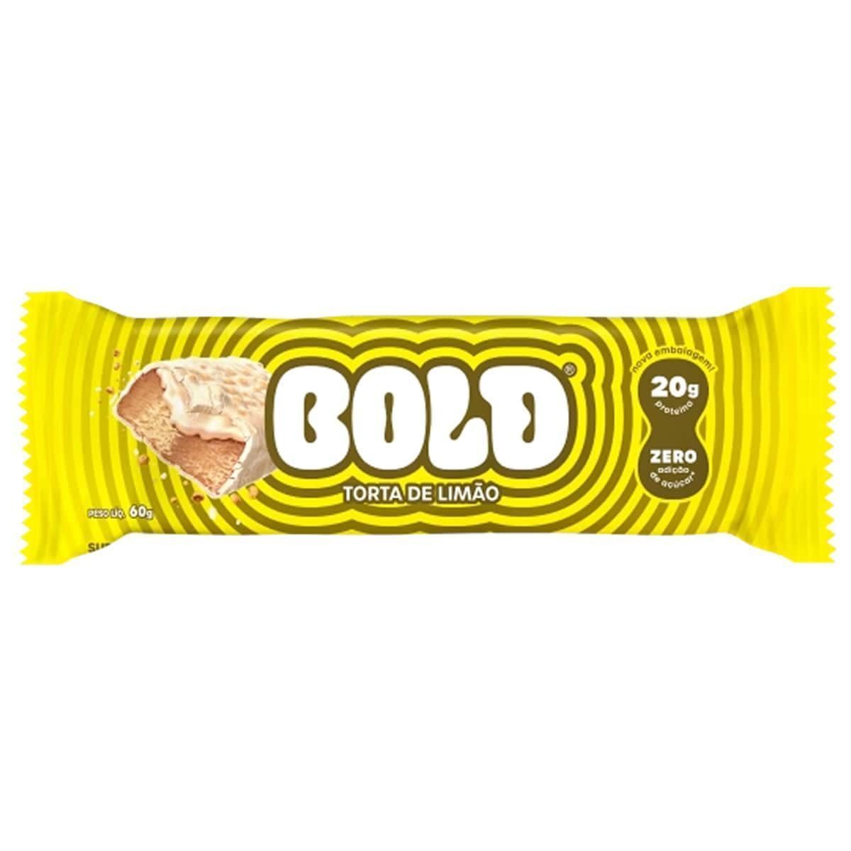 Barra de Proteina - 1 Unidade 60g Torta de Lim�o - Bold