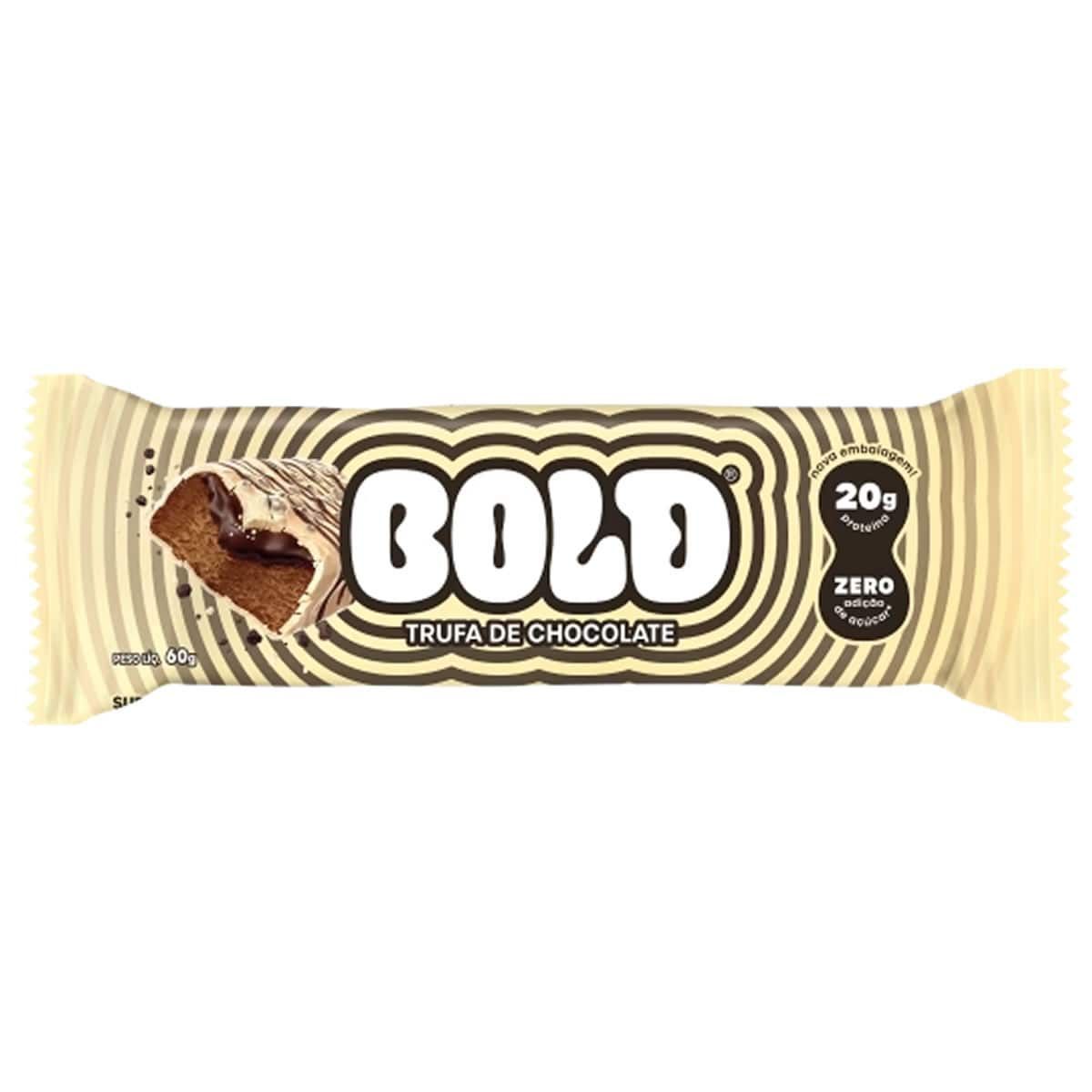 Barra de Proteina - 1 Unidade 60g Trufa de Chocolate - Bold*** Data Venc. 28/02/2026