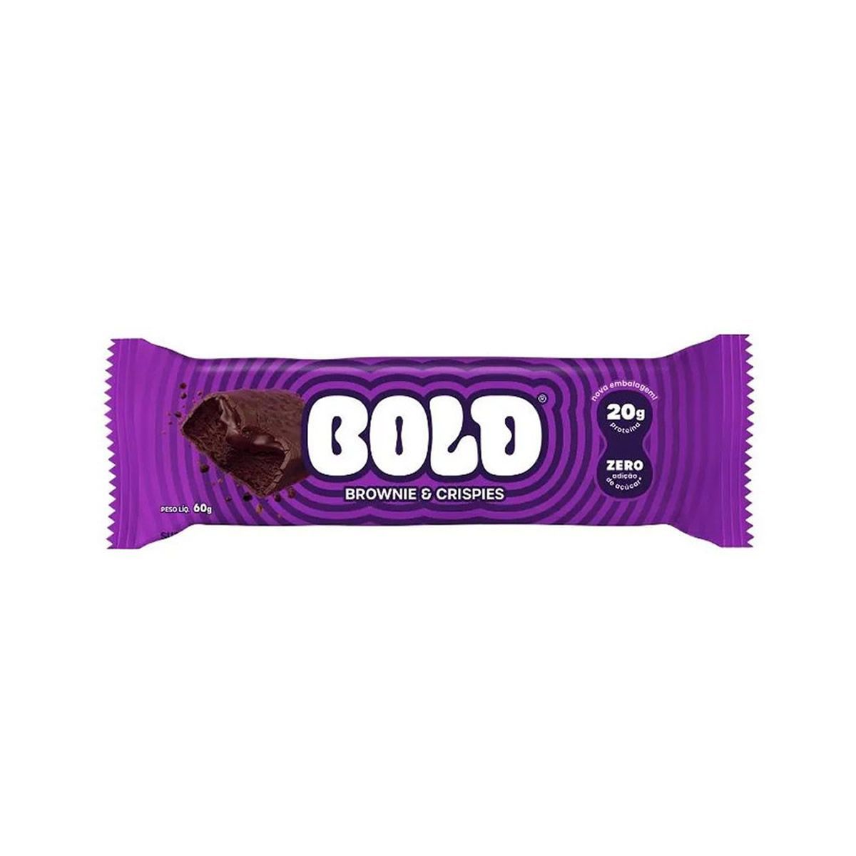 Barra de Prote�na - 1 Unidade 60g Brownie & Crispies - Bold