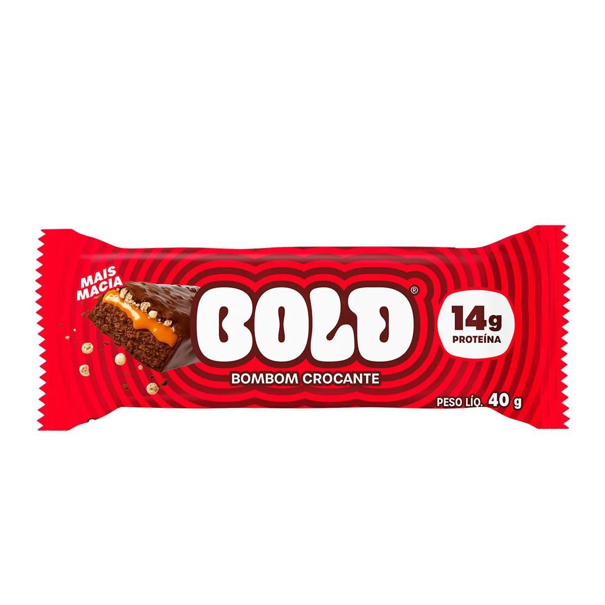 Barra de Prote�na - 1 Unidades 40g Bombom Crocante - Bold