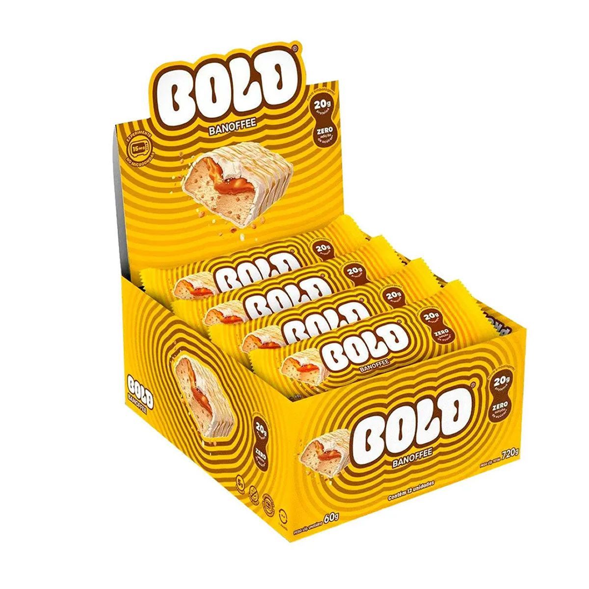 Barra de Proteina - 12 Unidades 60g Banofee - Bold