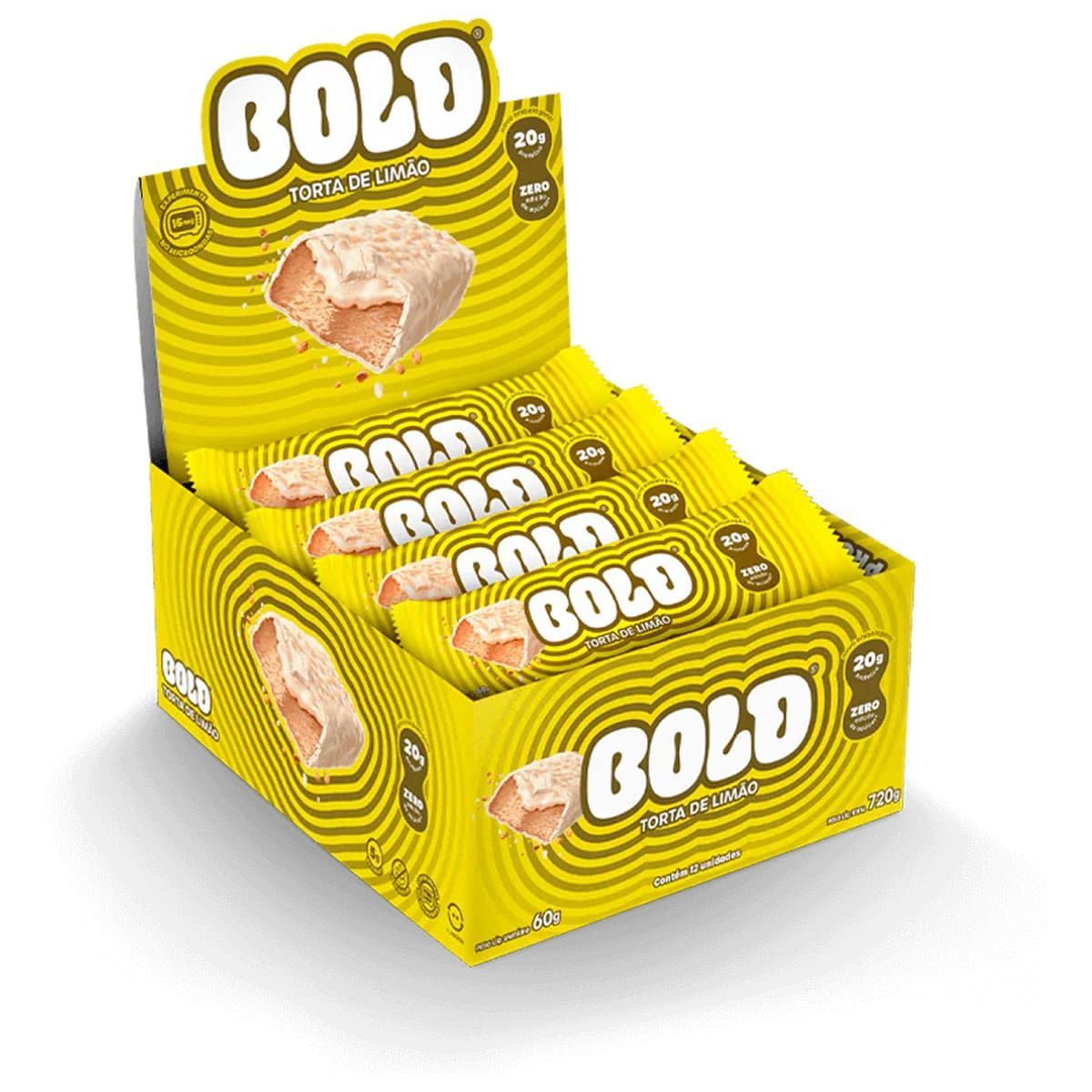 Barra de Proteina - 12 Unidades 60g Torta de Lim�o - Bold