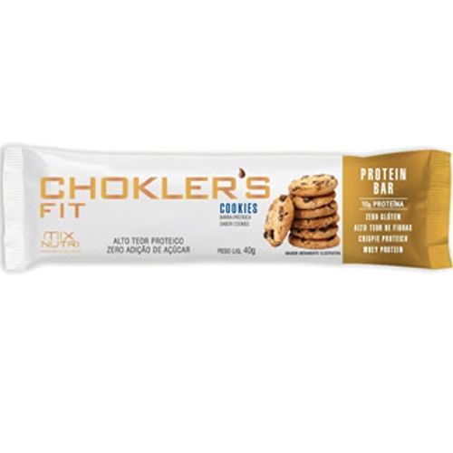 Barra de Prote�na Choklers Fit - 40g Cookies  - Mix Nutri