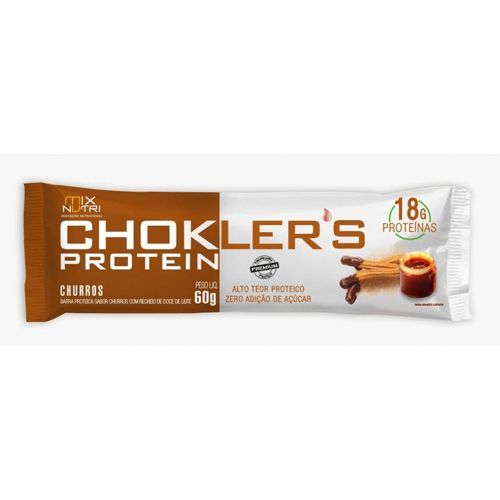 Barra de Prote�na Choklers Protein - 1 Unidade 60g Churros - Mix Nutri