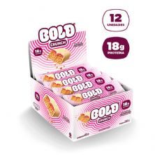 Barra de Prote�na Crunch - 12 Unidades 60g Morango e Chantilly - Bold