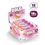 Barra de Prote�na Crunch - 12 Unidades 60g Morango e Chantilly - Bold