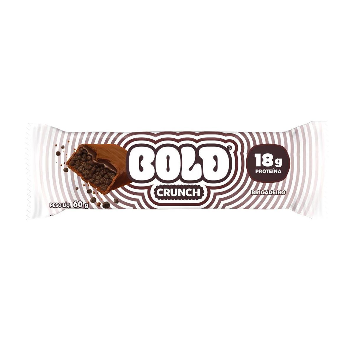 Barra de Prote�na Crunch - 60g Brigadeiro - Bold