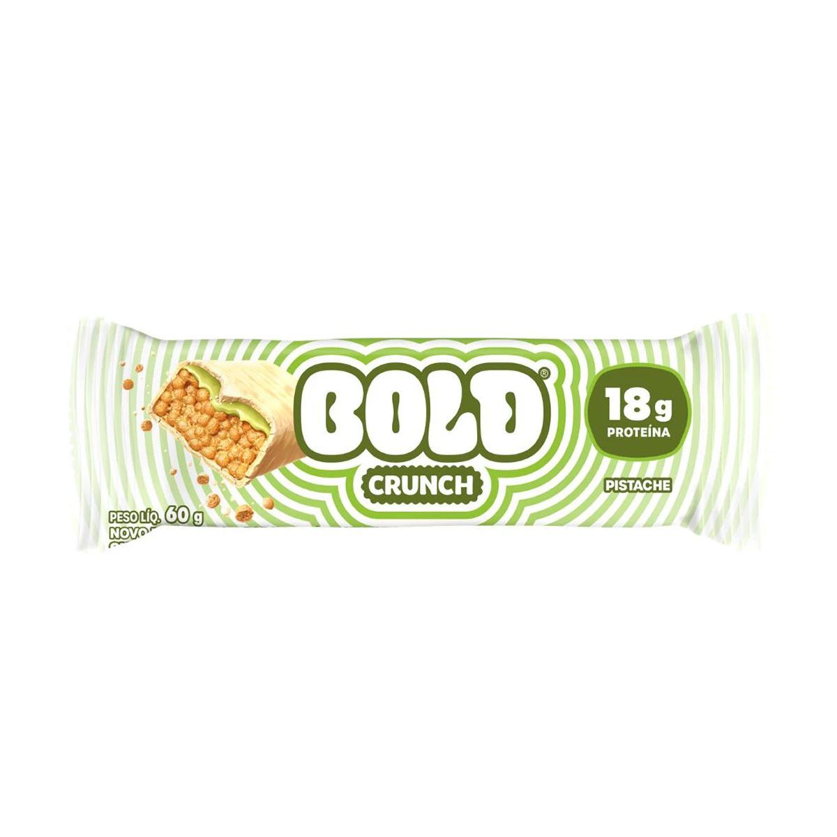 Barra de Proteina Crunch - 60g Pistache - Bold