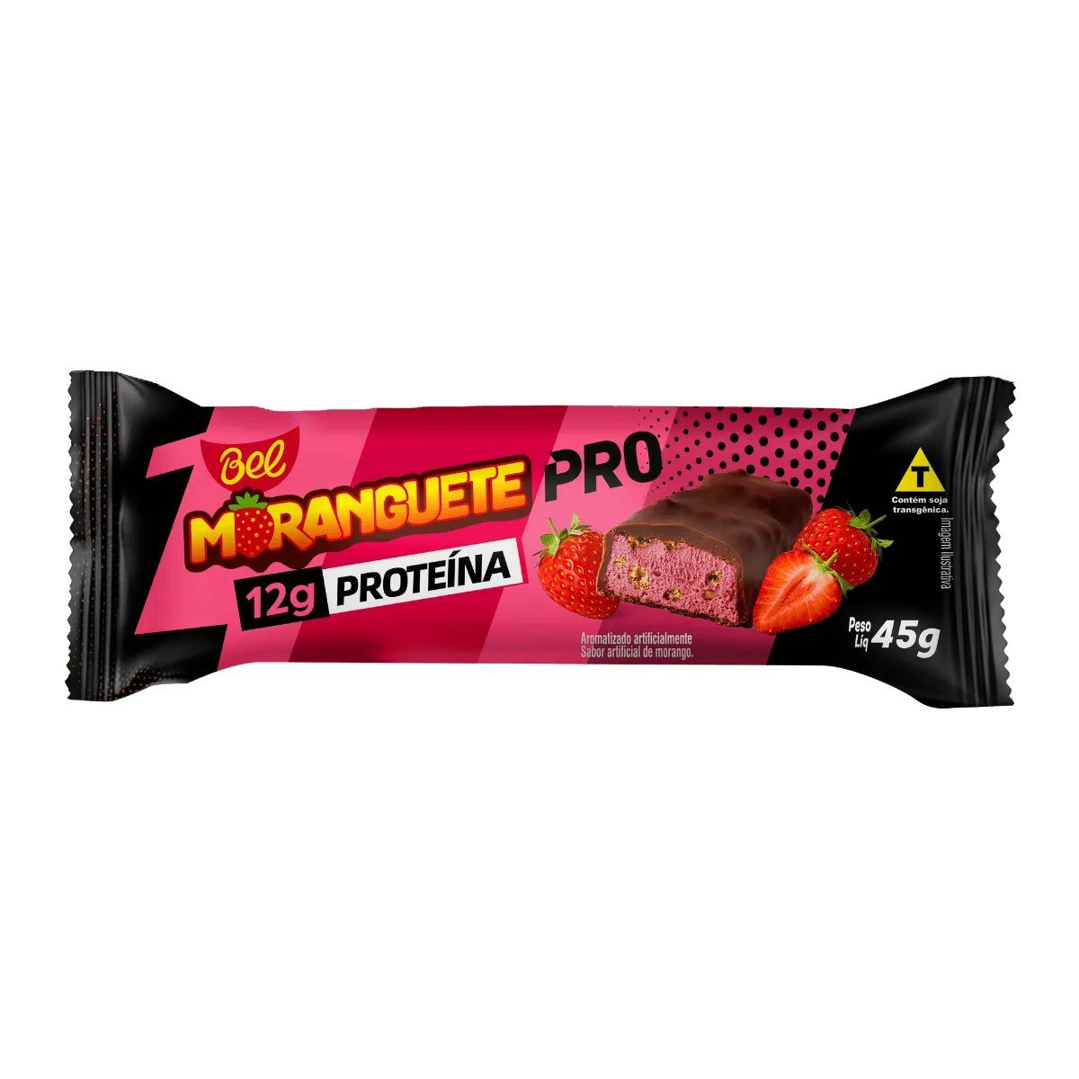 Barra de Proteina - Moranguete PRO 45g - ZD alimentos