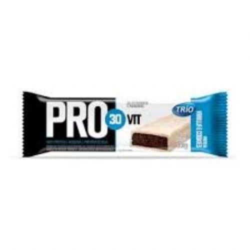 Barra de Prote�na Trio Pro 30Vit - 1 barra de 33g Sabor Baunilha e Cookeis - Trio Alimentos