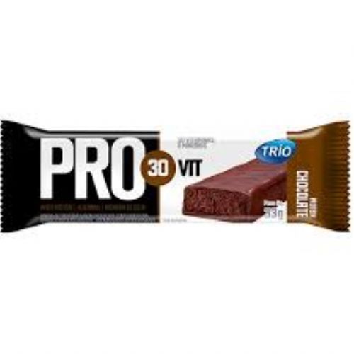 Barra de Prote�na Trio Pro 30Vit - 1 barra de 33g Sabor Chocolate - Trio Alimentos