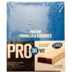Barra de Prote�na Trio Pro 30Vit - Sabor Baunilha e Cookeis c/ 24 barras de 33g - Trio Alimentos