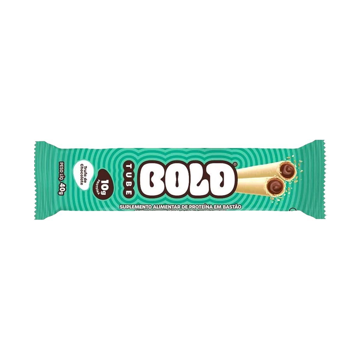 Barra de Proteina Tube - 1 Unidade 40g Trufa de Chocolate - Bold