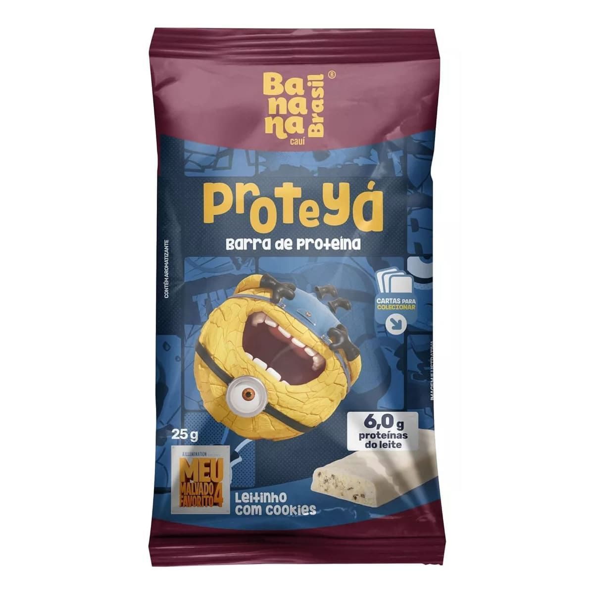 Barra de Prote�nas Protey� - 1 Barra 25g Leitinho com Cookies - Banana Brasil*** Data Venc. 20/01/2025