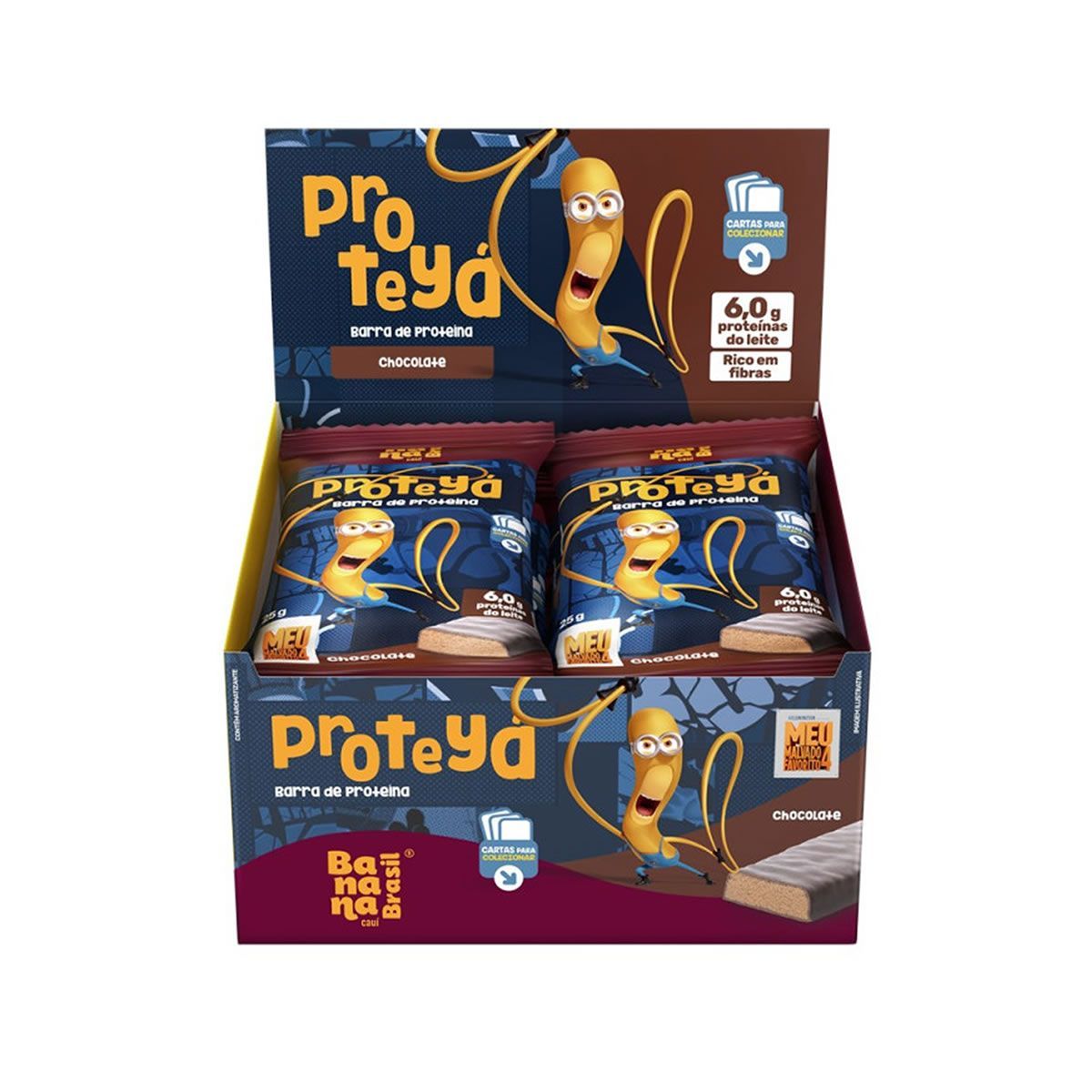 Barra de Proteinas Protey� - 12 Barras 25g Chocolate - Banana Brasil*** Data Venc. 15/02/2025