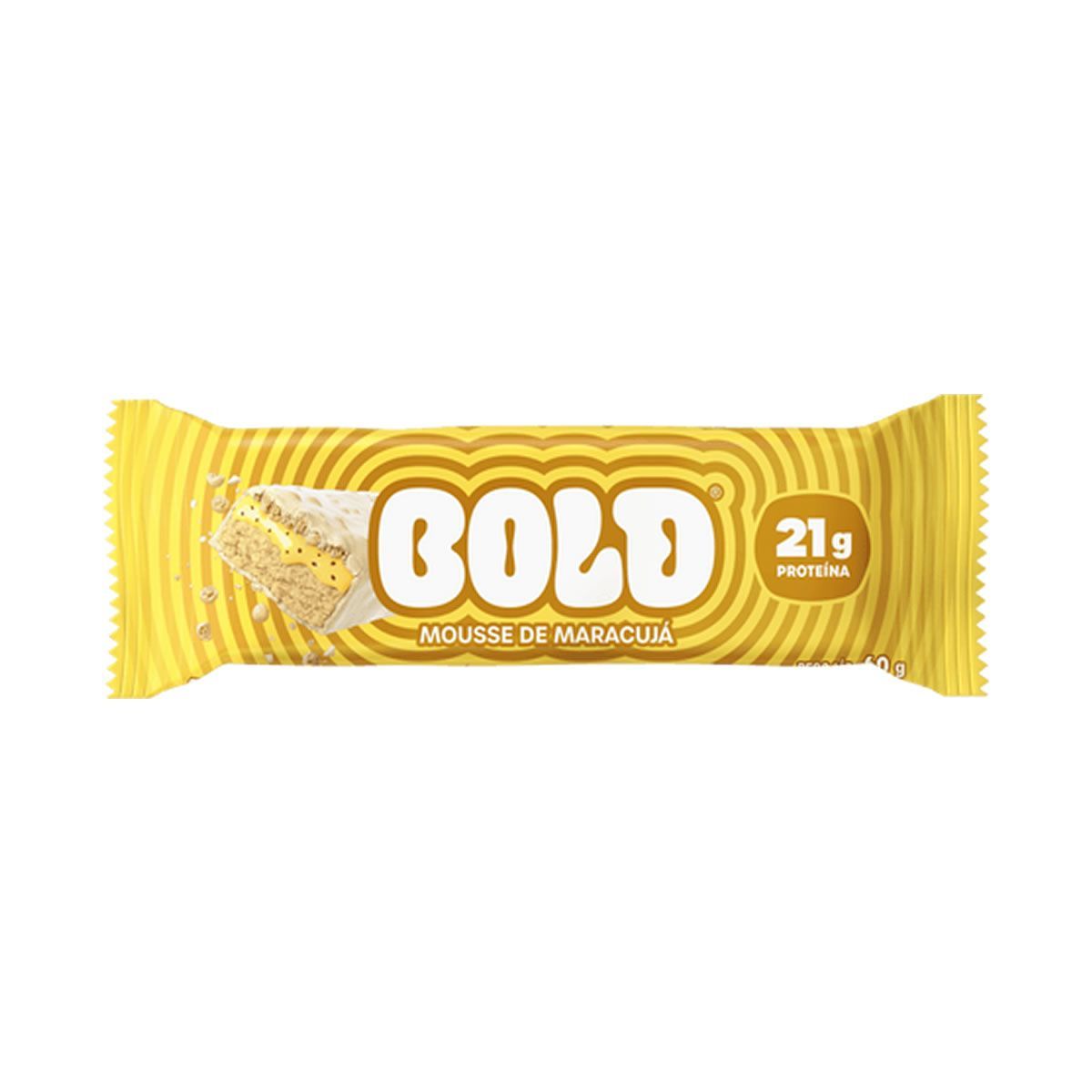 Barra de Prot�na - 1 Unidade 60g Mousse de Maracuj� - Bold
