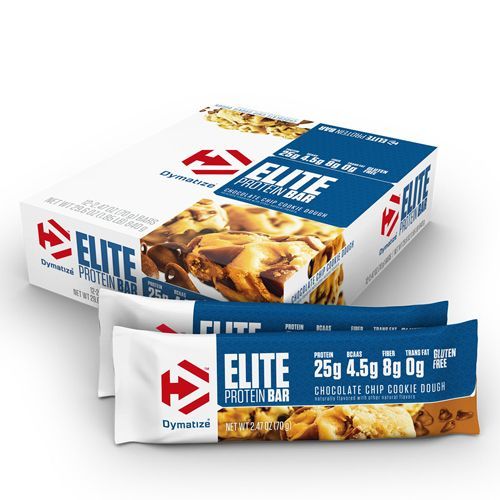 Barra Elite Protein Bar - 12 Unidades 70g Chocolate Chip Cookie Dough - Dymatize
