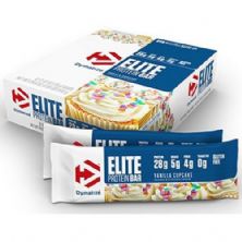 Barra Elite Protein Bar - 12 Unidades 70g Vanilla Cupcake - Dymatize