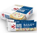 Barra Elite Protein Bar - 12 Unidades 70g Vanilla Cupcake - Dymatize