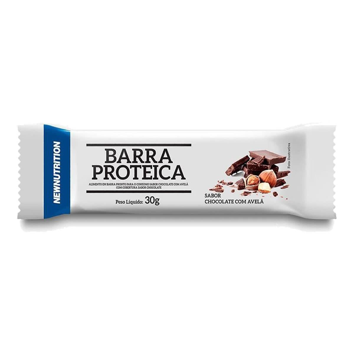 Barra Proteica - 1 Unidade de 30g Chocolate com Avel� - NewNutrition