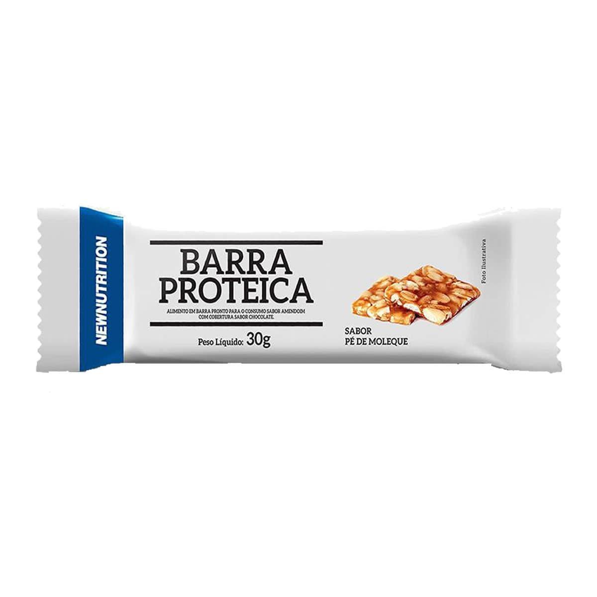 Barra Proteica - 1 Unidade de 30g P� de Moleque - NewNutrition