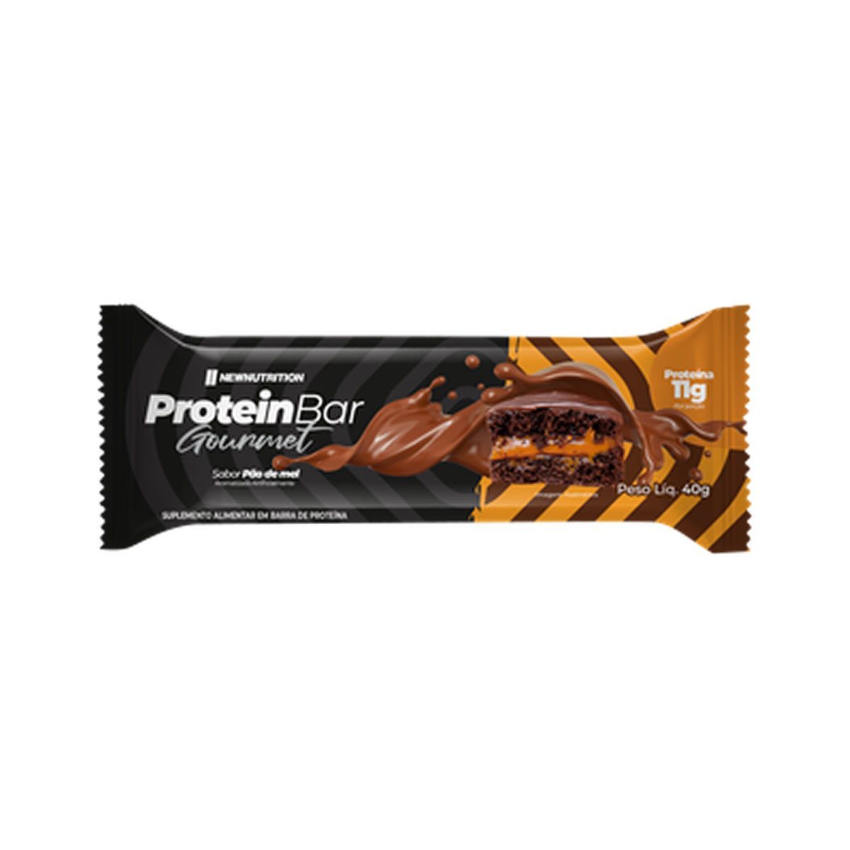 Barra Proteica Gourmet - 1 Unidade de 40g P�o de Mel - NewNutrition