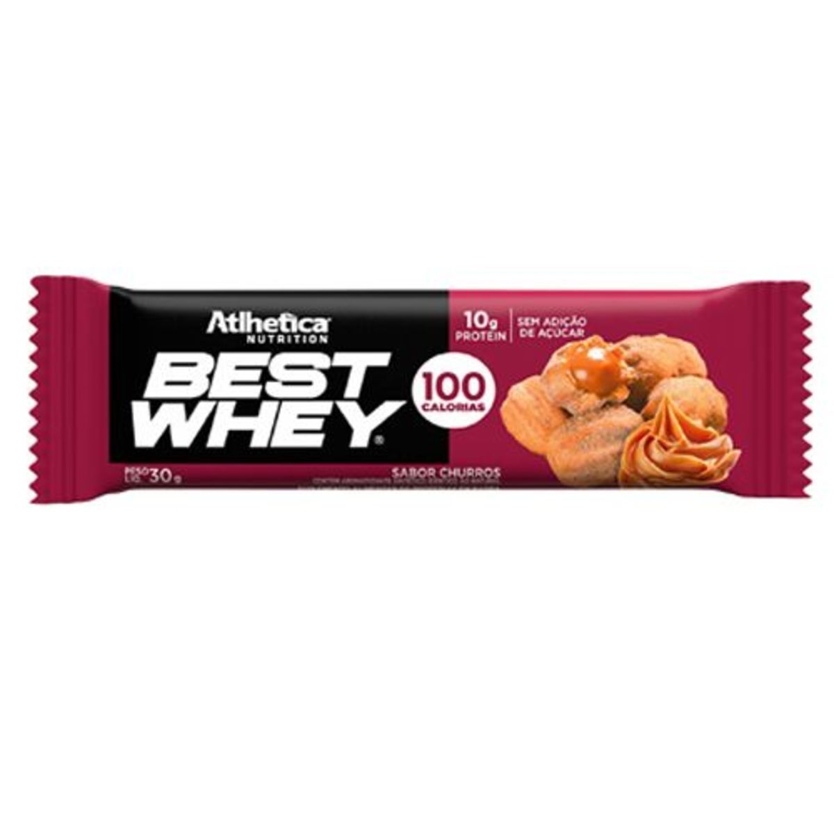 Barra Proteica Best Whey - 1 Barra 30g Churros - Atlhetica Nutrition