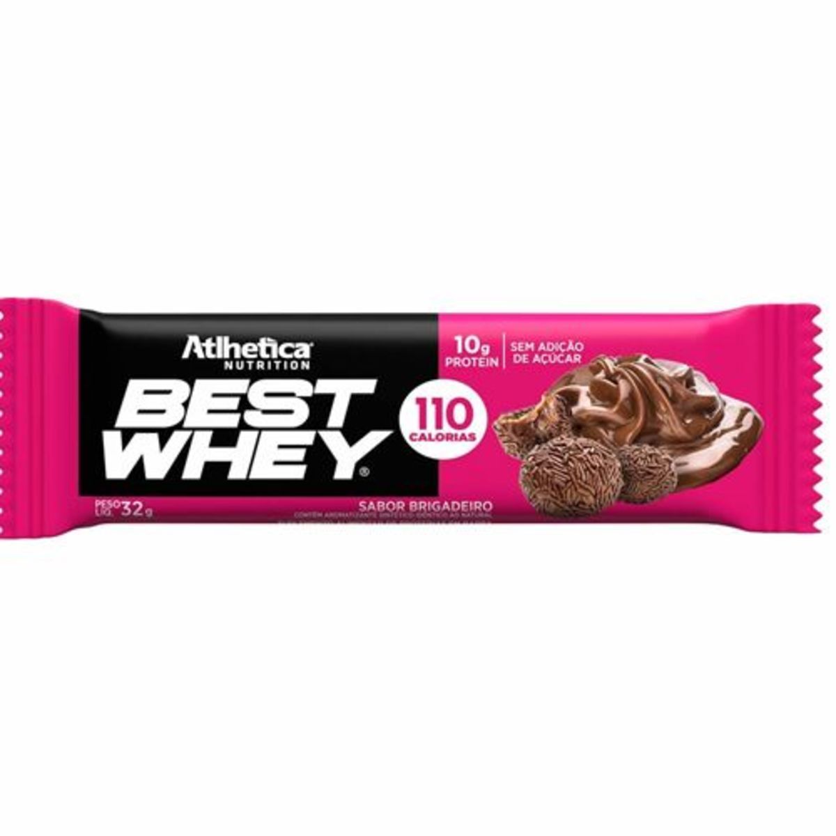 Barra Proteica Best Whey - 1 Barra 32g Brigadeiro - Atlhetica Nutrition*** Data Venc. 01/08/2024