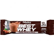 Barra Proteica Best Whey - 1 Barra 49g Leite Cacau e Avel� - Atlhetica Nutrition