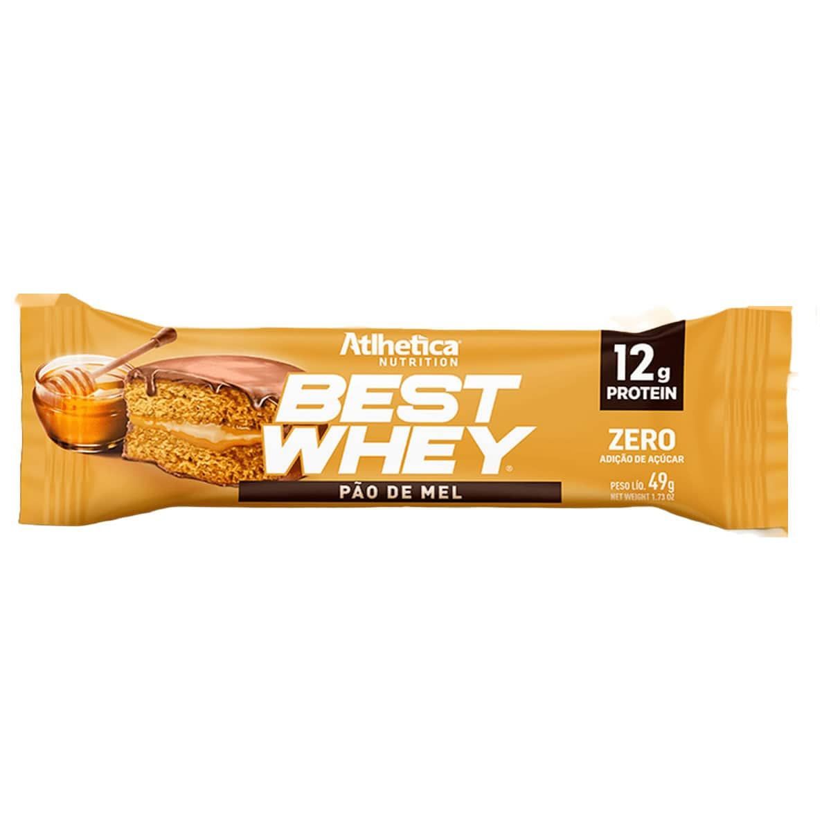 Barra Proteica Best Whey - 1 Barras 49g P�o de Mel - Atlhetica Nutrition