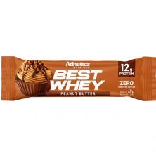 Barra Proteica Best Whey - 1 Barras 49g Peanut Butter - Atlhetica Nutrition