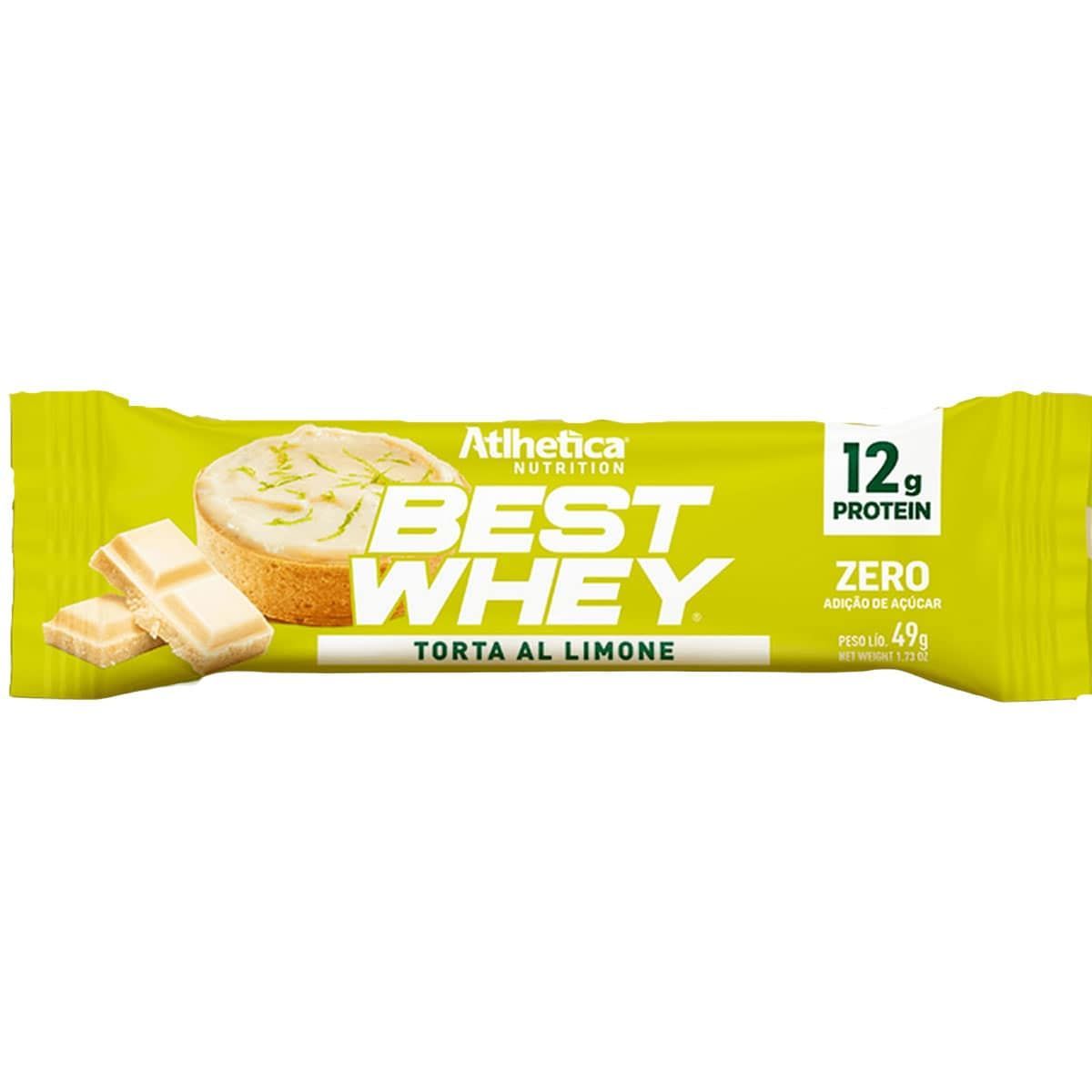 Barra Proteica Best Whey - 1 Barras 49g Torta Al Limone - Atlhetica Nutrition