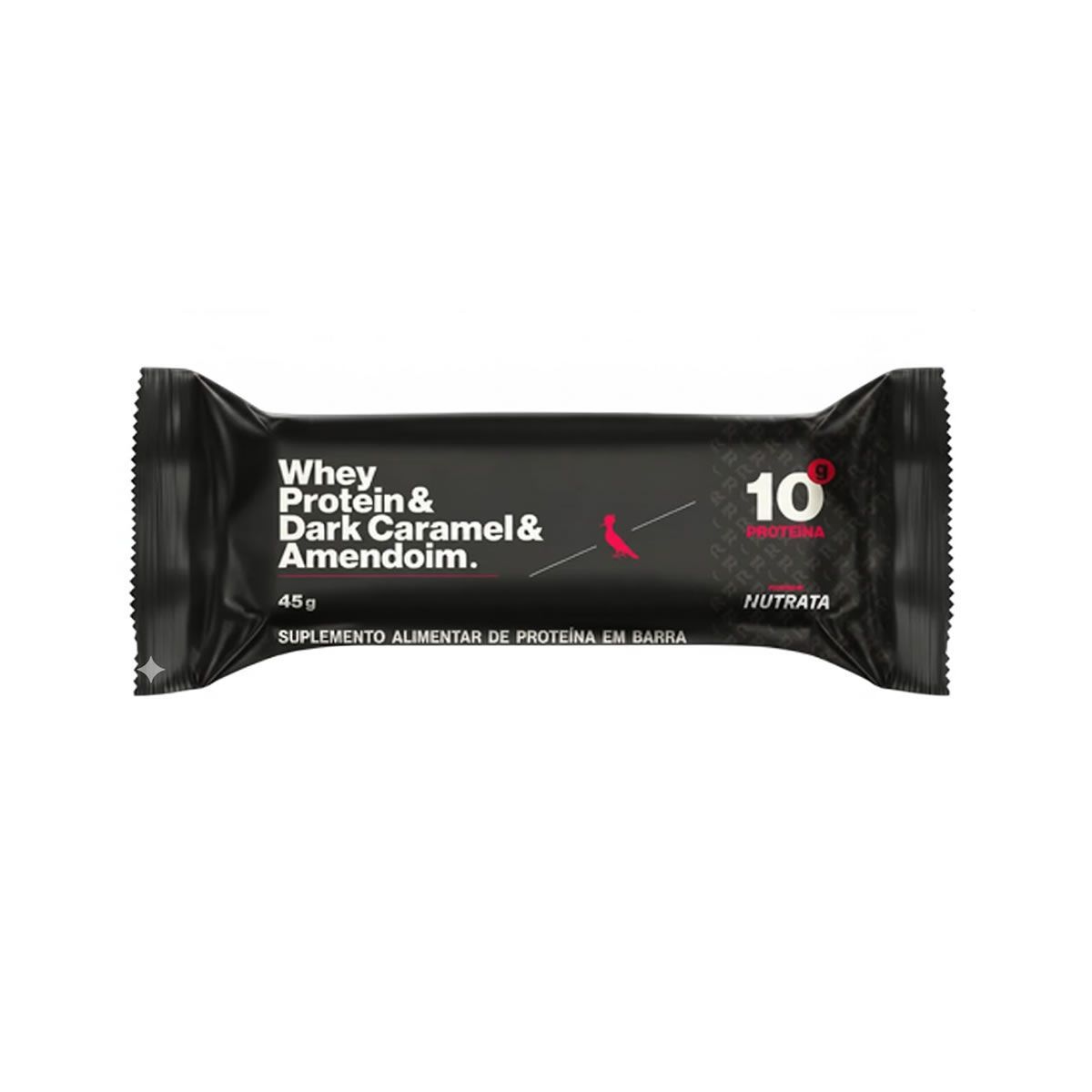 Barra Proteica Reserva - 1 Unidade 45g Dark Caramel e Amendoim - Nutrata
