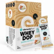 Barra Proteica WheyDop - 12 Unidades 40g Baunilha Caramelizada - ElementoPuro