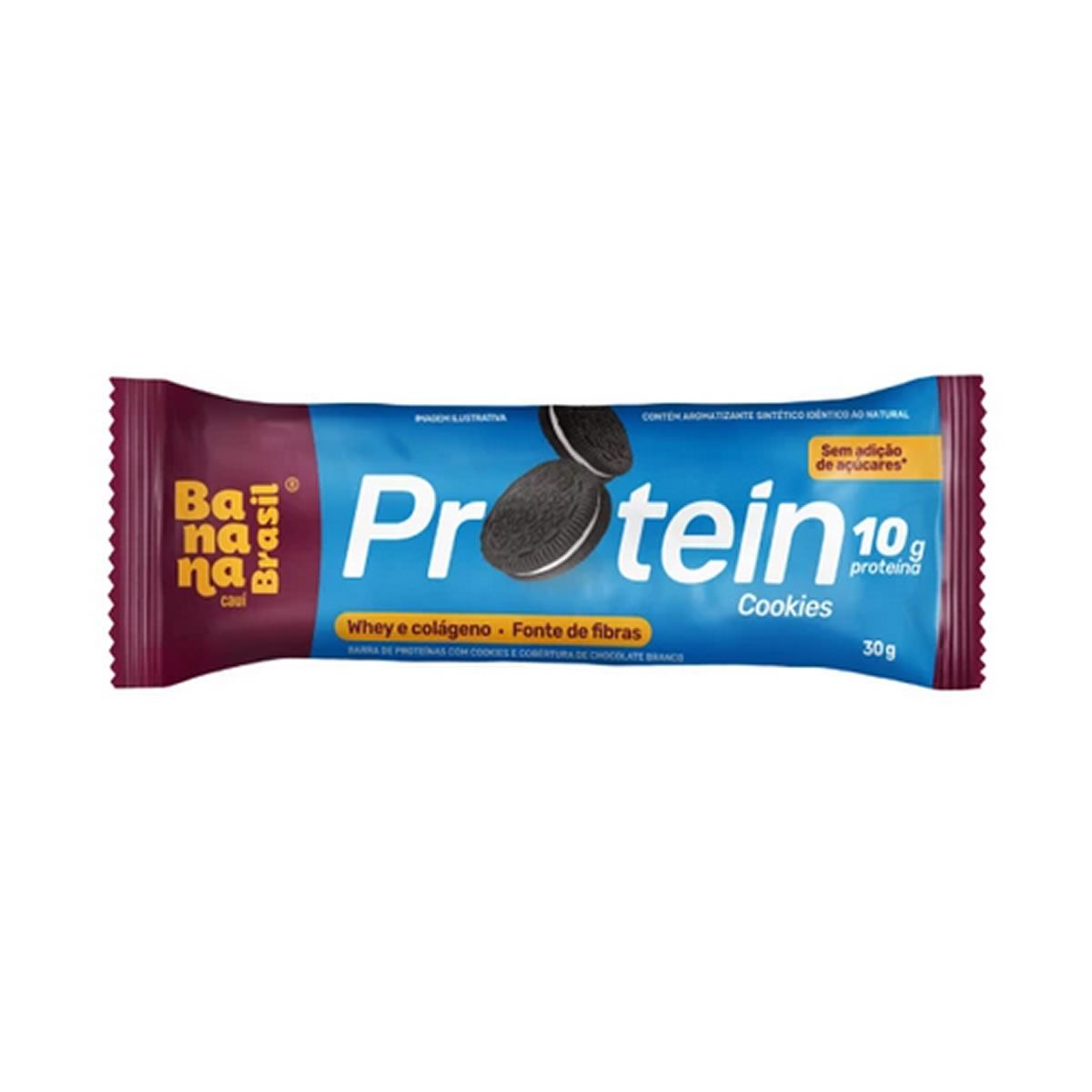 Barra Protein - 1 Unidade 30g Cookies - Banana Brasil