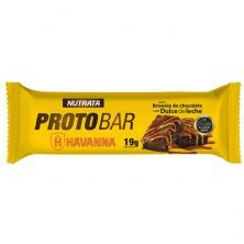 Barra Protobar Whey - 1 Unidade 70g Brownie com Dulce de Leche Havanna - Nutrata