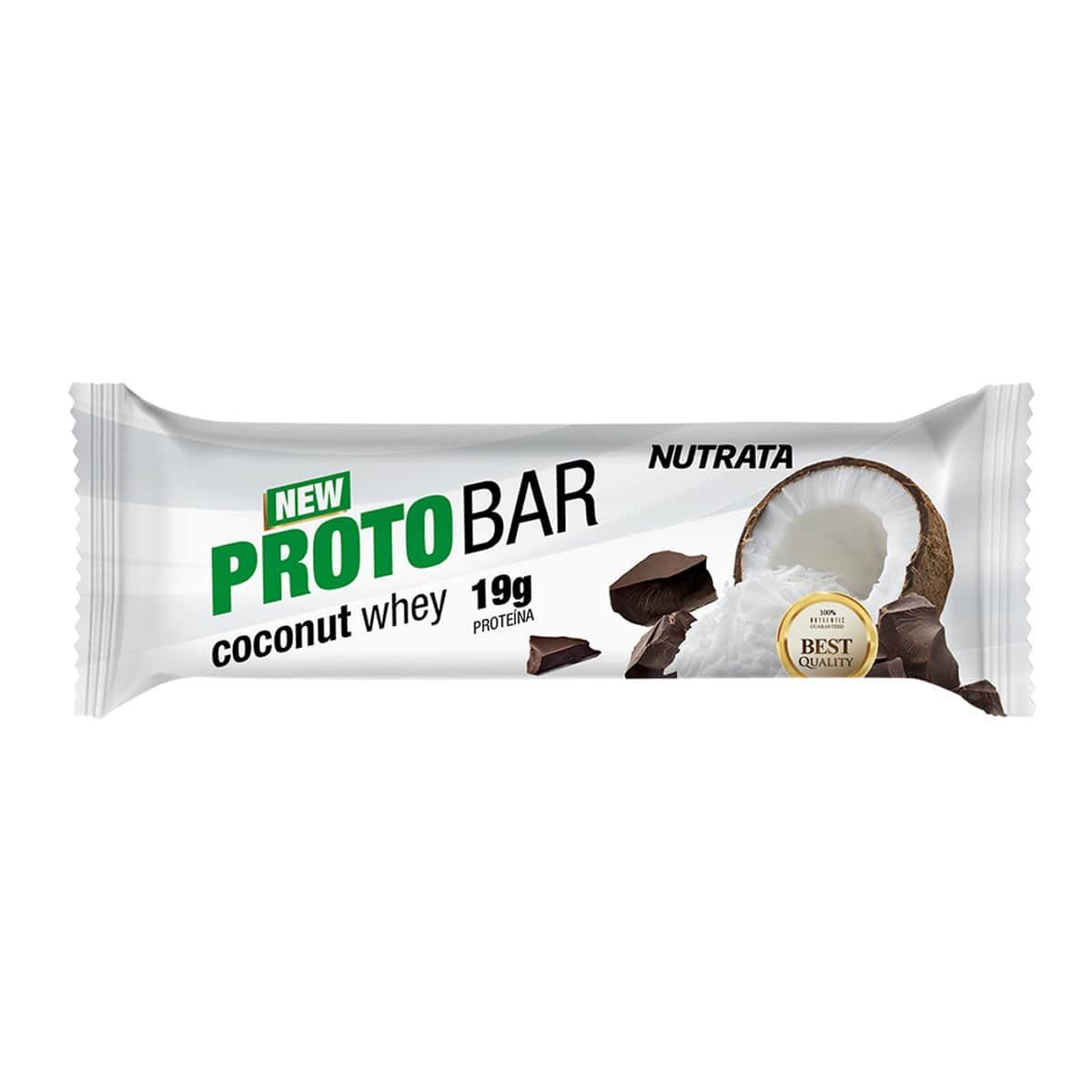 Barra Protobar Whey - 1 Unidade 70g Coconut - Nutrata*** Data Venc. 28/02/2025