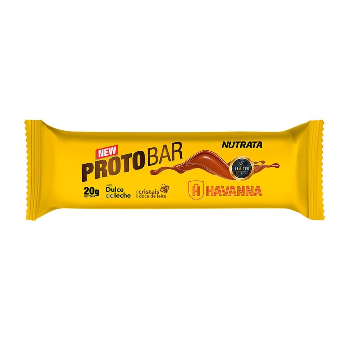 Barra Protobar Whey - 1 Unidade 70g Dulce de Leche Havana - Nutrata*** Data Venc. 28/02/2024