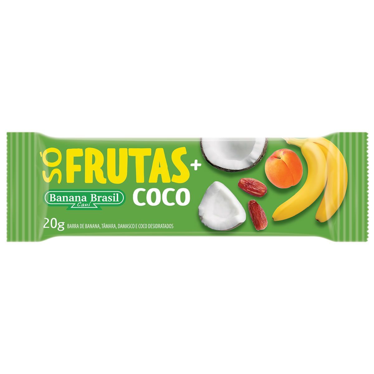 Barra S� Frutas Mais - 1 Unidade de 20g Coco - Banana Brasil
