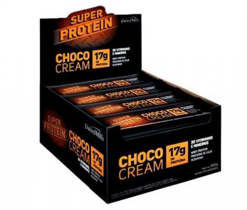 Barra Super Protein Choco Cream - c/24 unid. de 40g - Trio Alimentos