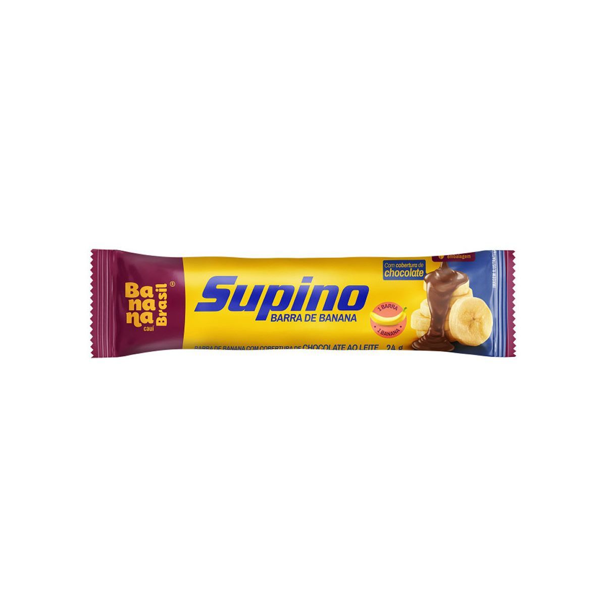 Barra Supino - 1 unidade Original ao Leite - Banana Brasil*** Data Venc. 16/03/2025