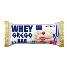 Barra Whey Grego Bar - 1 Unidade de 40g Bolo de Festa - Nutrata*** Data Venc. 31/12/2020