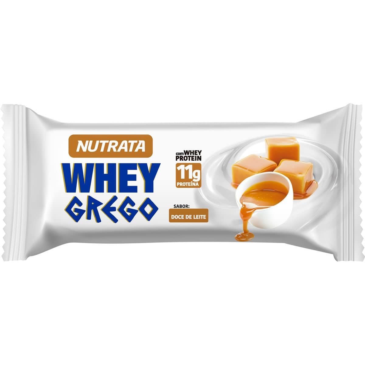 Barra Whey Grego Bar - 1 Unidade de 40g Doce de Leite - Nutrata