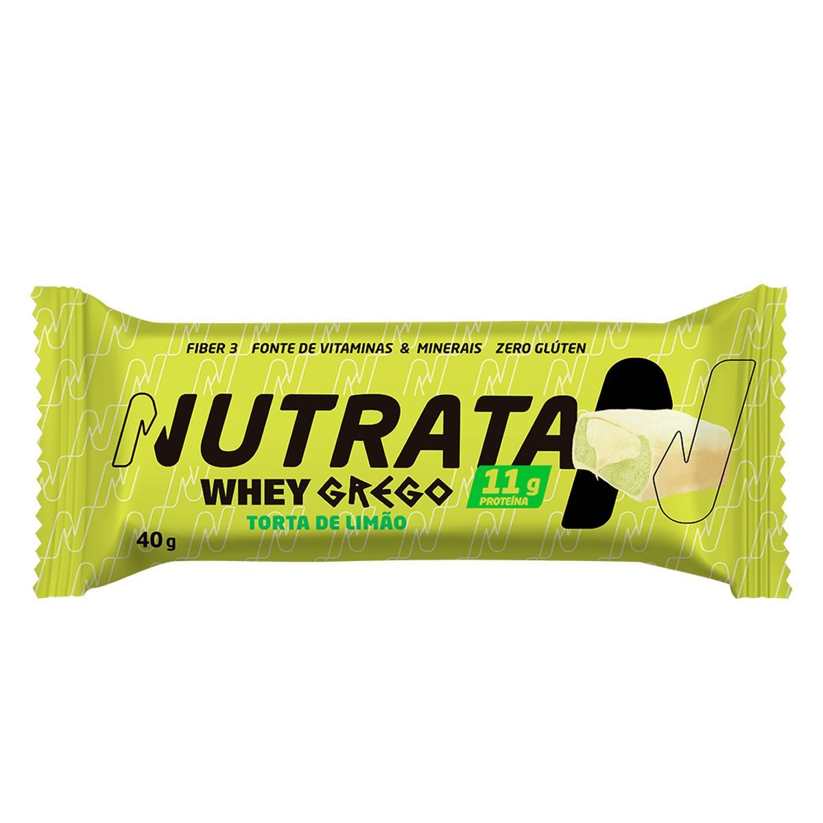 Barra Whey Grego Bar - 1 Unidade de 40g Torta de Lim�o - Nutrata