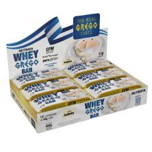 Barra Whey Grego Bar - 12 Unidades de 40g Beijinho - Nutrata*** Data Venc. 30/09/2020