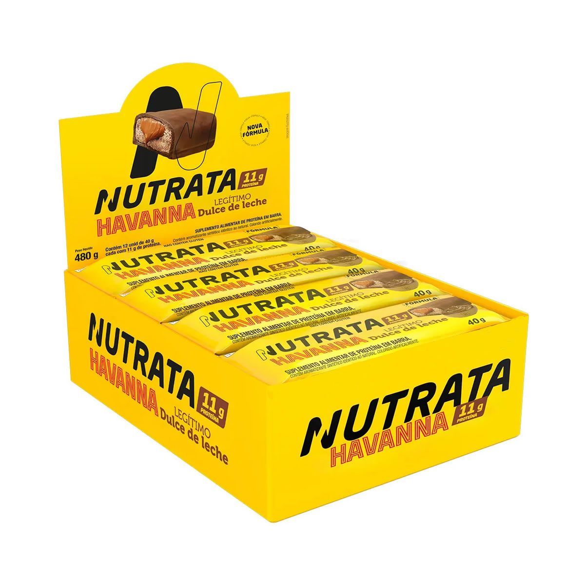 Barra Whey Grego Bar - 12 Unidades de 40g Dulce de Leche Havanna - Nutrata