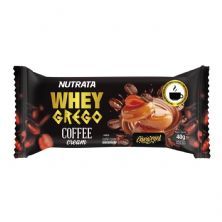 Barra Whey Grego Bar Coffee Cream - 1 Unidade 40g Caramelo - Nutrata
